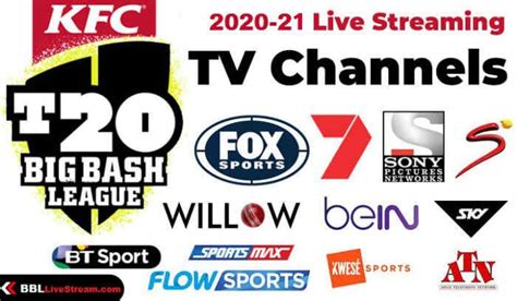 Big Bash Live Streaming Channels List TV Broadcasting 2021 - 2022