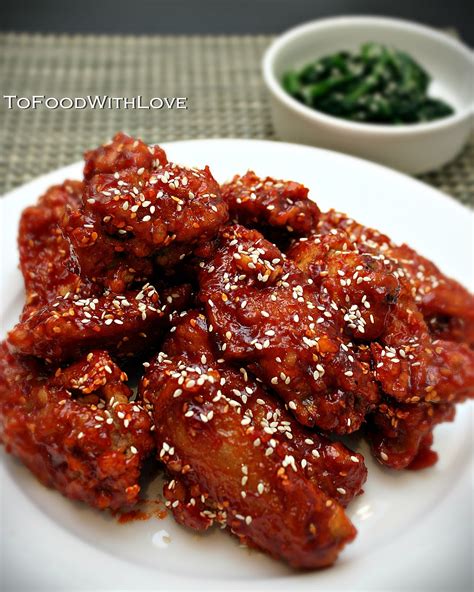 To Food with Love: Yangnyeom Tongdak (Korean Spicy Fried Chicken)