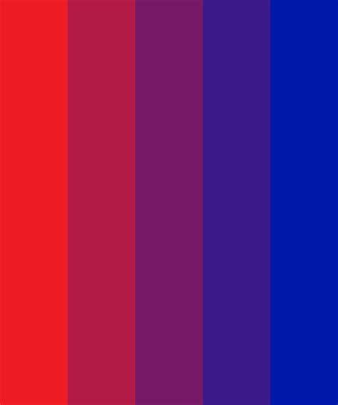 Red Blue Gradient Color Palette | Blue color schemes, Red and blue, Red ...