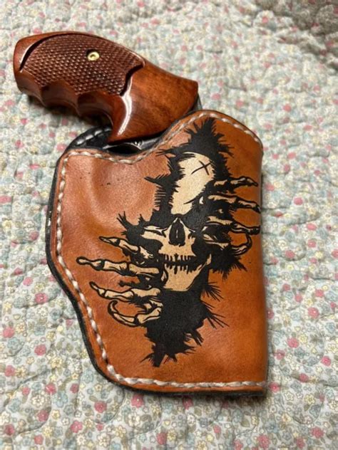 LEATHER HOLSTER 38 Special Snub Nose Revolver $20.00 - PicClick