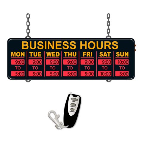 LED Open Sign with Hours – Centurion Store Supplies