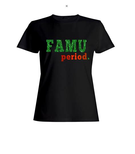 FAMU Rattlers FAMU PERIOD- Women's TShirt (Glitter Metallic)