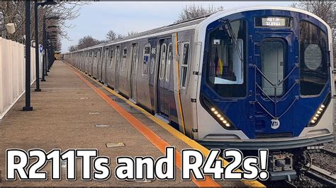 ⁴ᴷ⁶⁰ New R211T Open-Gangway Cars passing Aqueduct-North Conduit with ...