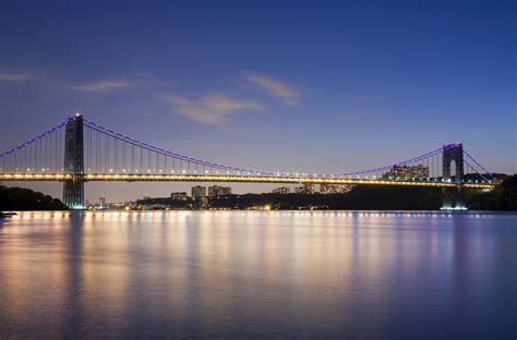 George Washington Bridge connecting New York's Manhattan and New Jersey ...