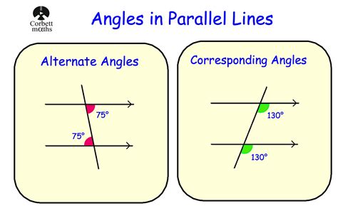 Corbettmaths on Twitter: "Angles in Parallel Lines: Video https://t.co/rh7Eu9muMV and Questions ...