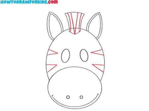 How to Draw a Zebra Face - Easy Drawing Tutorial For Kids