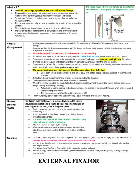 External Fixator - What is it? Are used to manage open fractures with ...