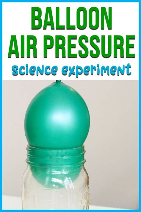 Balloon Air Pressure Science Experiment for Kids | Cool science ...