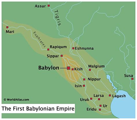 Bien educado Fundación cien ancient city of babylon map aspecto demoler ...