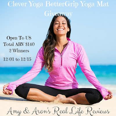 Clever Yoga- BetterGrip Yoga Mat Review and Giveaway - Amy & Aron's