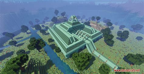 The Ocean Monument Map (1.19.2, 1.18.2) - The Coolest Survival Base - Mc-Mod.Net