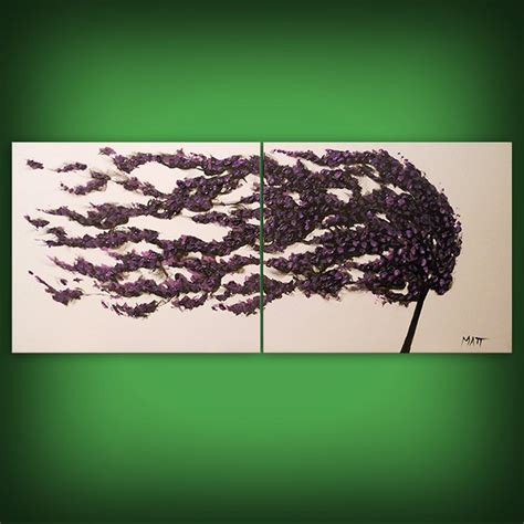 abstract painting blowing wind tree painting wall art by mattsart