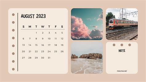 August 2023 Calendar Desktop Wallpapers Free Download