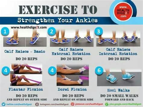 Printable Ankle Strengthening Exercises