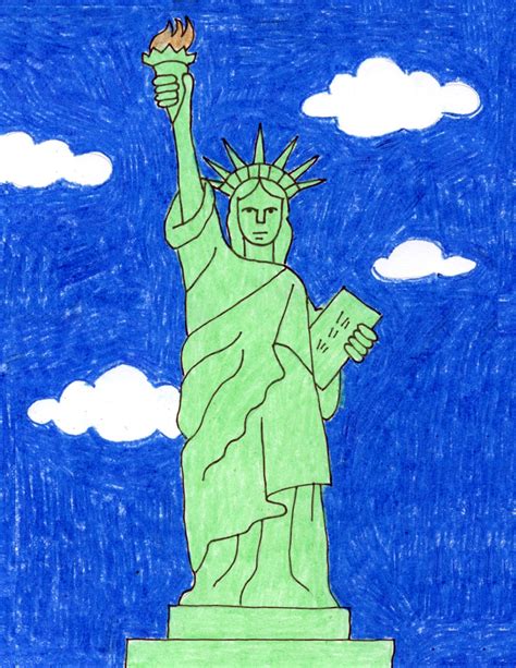 Draw the Statue of Liberty · Art Projects for Kids