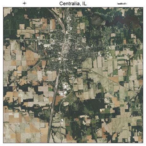 Aerial Photography Map of Centralia, IL Illinois