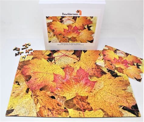 Fall Leaves Wooden Jigsaw Puzzle 326 Pieces Original | Etsy