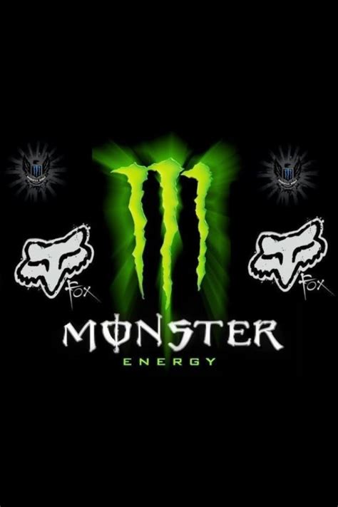 Monster Energy Logo on Black Background