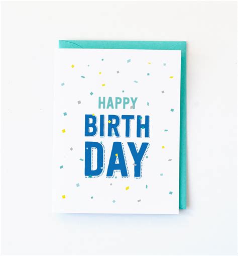 Birthday Confetti card – Graphic Anthology