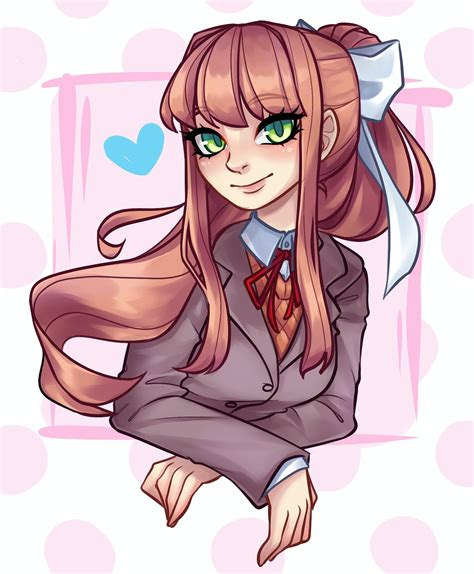 Monika fanart! : DDLC