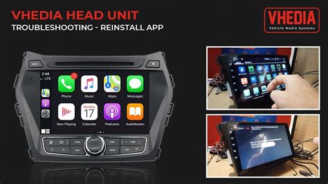 Apple CarPlay Vhedia Head Unit Troubleshooting - Reinstall App - iPhone ...