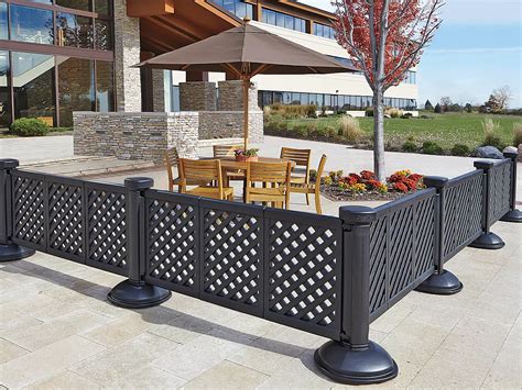 Patio Fence, Restaurant Patio Fence in Stock - ULINE