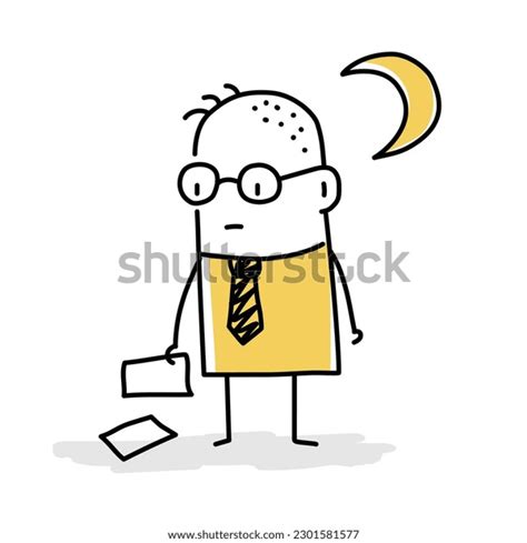 Stick Figure Work Stress Tired Fatigue Stock Vector (Royalty Free ...