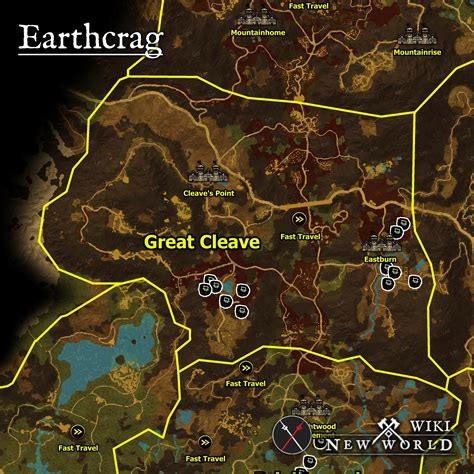 Earthcrag | New World Wiki | Where to find with Maps, Skill lvl ...