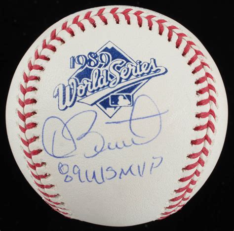 Dave Stewart Signed 1989 World Series Baseball Inscribed "89 WS MVP ...