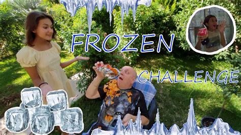 FROZEN CHALLENGE. Frozen challenge yaptık. Ödülü challenge. Sizce ödülü kim kazandı? - YouTube