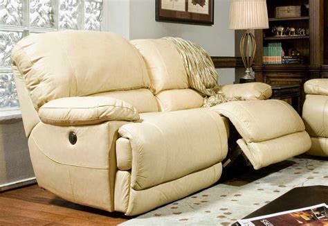 Reclining Sofa Loveseat And Chair Sets: White Leather Reclining Sectional Sofa