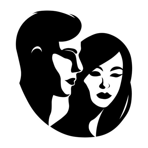 Couple black icon isolated on white background 35637160 Vector Art at ...