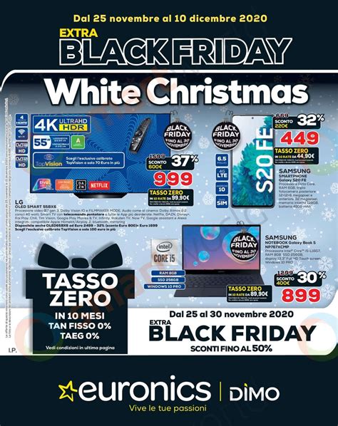 Volantino Euronics "EXTRA Black Friday" 25-30 novembre: offerte e ...