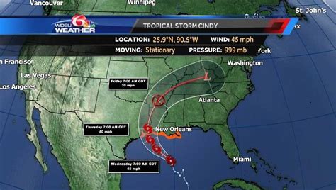 Disturbance in Gulf becomes Tropical Storm Cindy