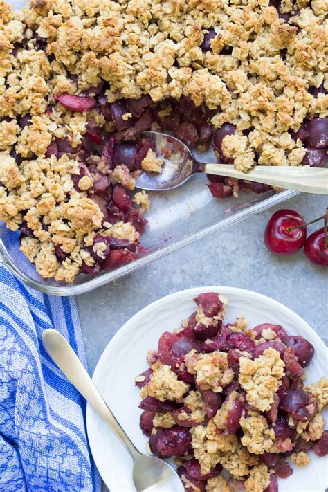 Easy Cherry Crumble Recipe - Kristine's Kitchen