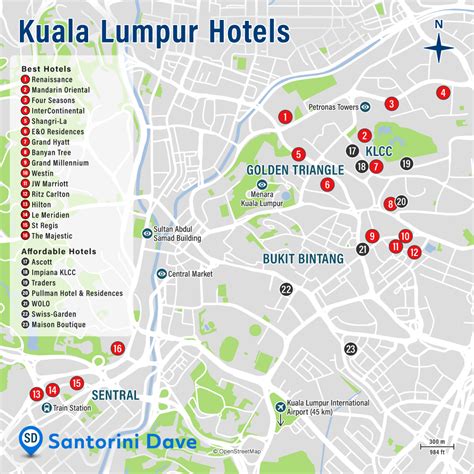 KUALA LUMPUR HOTEL MAP - Best Areas, Neighborhoods, & Places to Stay