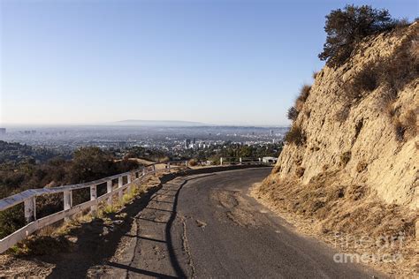 Old Mulholland Highway overlooking Hollywood Photograph by Trekkerimages Photography