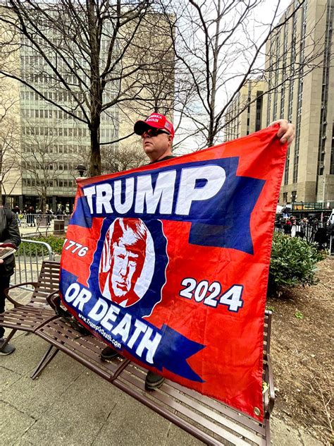 annmarie hordern on Twitter: "Scenes outside the court in lower Manhattan where former President ...