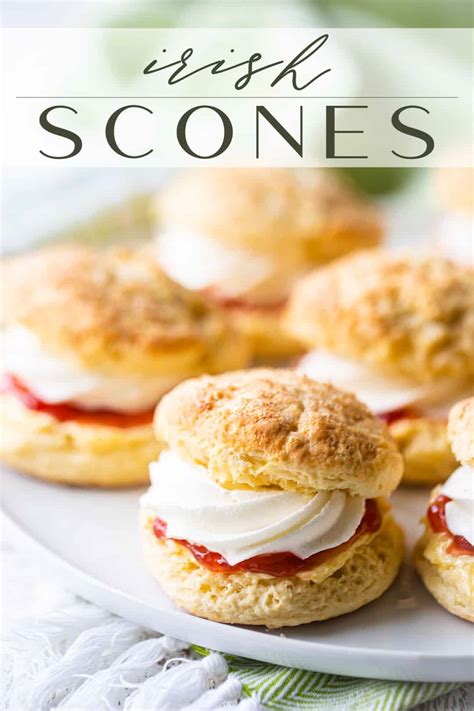 Irish Scones with Jam & Cream: Easy recipe! -Baking a Moment