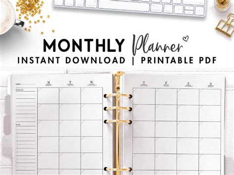 Free Printable Happy Planner Calendar Pages