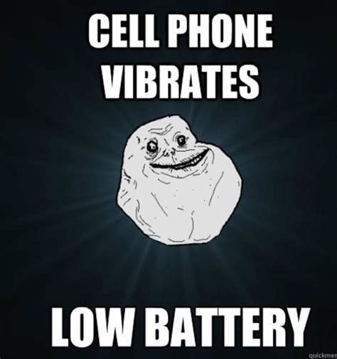 Cell phone vibrates, low battery