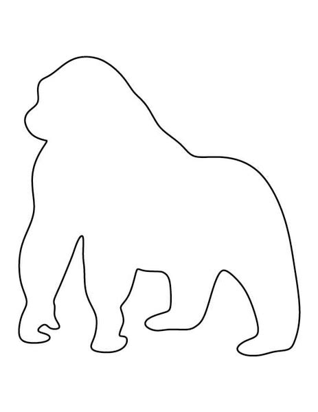 Gorilla Outline