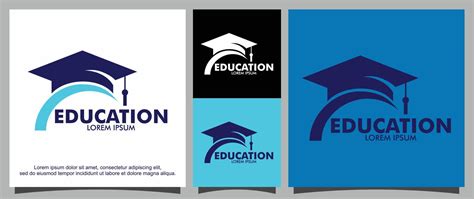 Graduation hat logo design template 11897864 Vector Art at Vecteezy