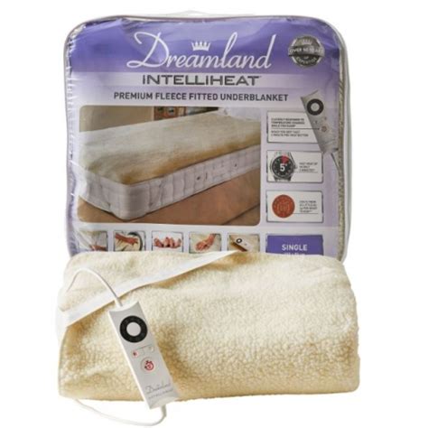 Dreamland Intelliheat Single Size Fleece Electric Heated Under Blanket - Electric-Blankets