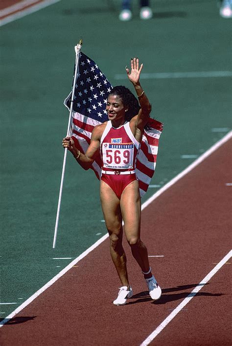 Florence Griffith Joyner competing at the 1988 Olympic Summer Games Photograph by PCN ...