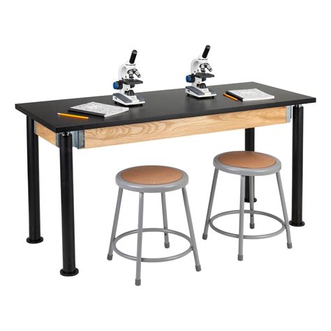 Learniture Adjustable-Height Science Lab Table w/ Chemical Resistant ...