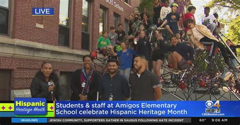 Students, staff at Amigos Elementary School in Cambridge celebrate Hispanic Heritage Month - CBS ...