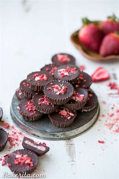 Chocolate Strawberry Cups (Gluten Free, Paleo + Vegan) - Bakerita