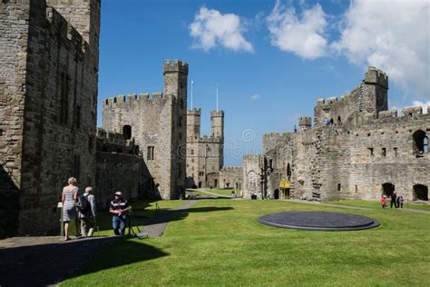 The Interior of Caernarfon Castle Editorial Stock Image - Image of ...