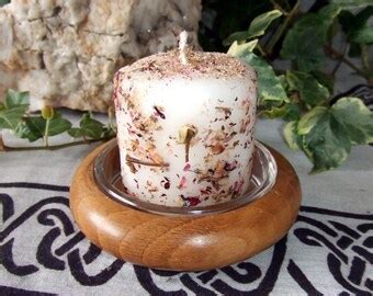 Pillar Candle Holder Woodturned and handcrafted from English Oak with ...